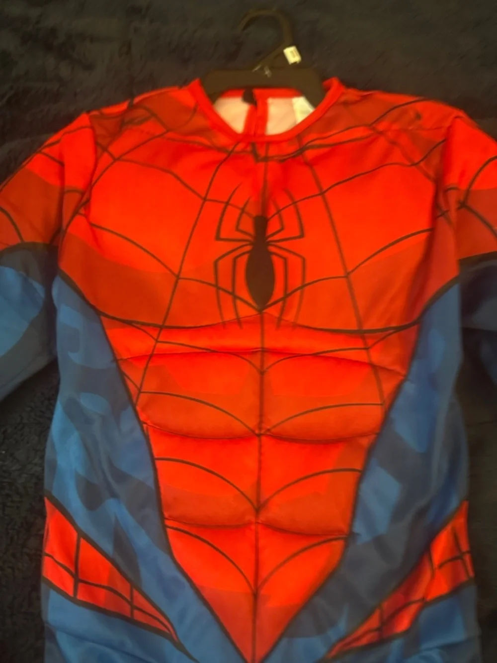 Marvel Red and Blue Spider Hero Muscle Chest Jumpsuit BRAND NEW - Picture 5 of 6